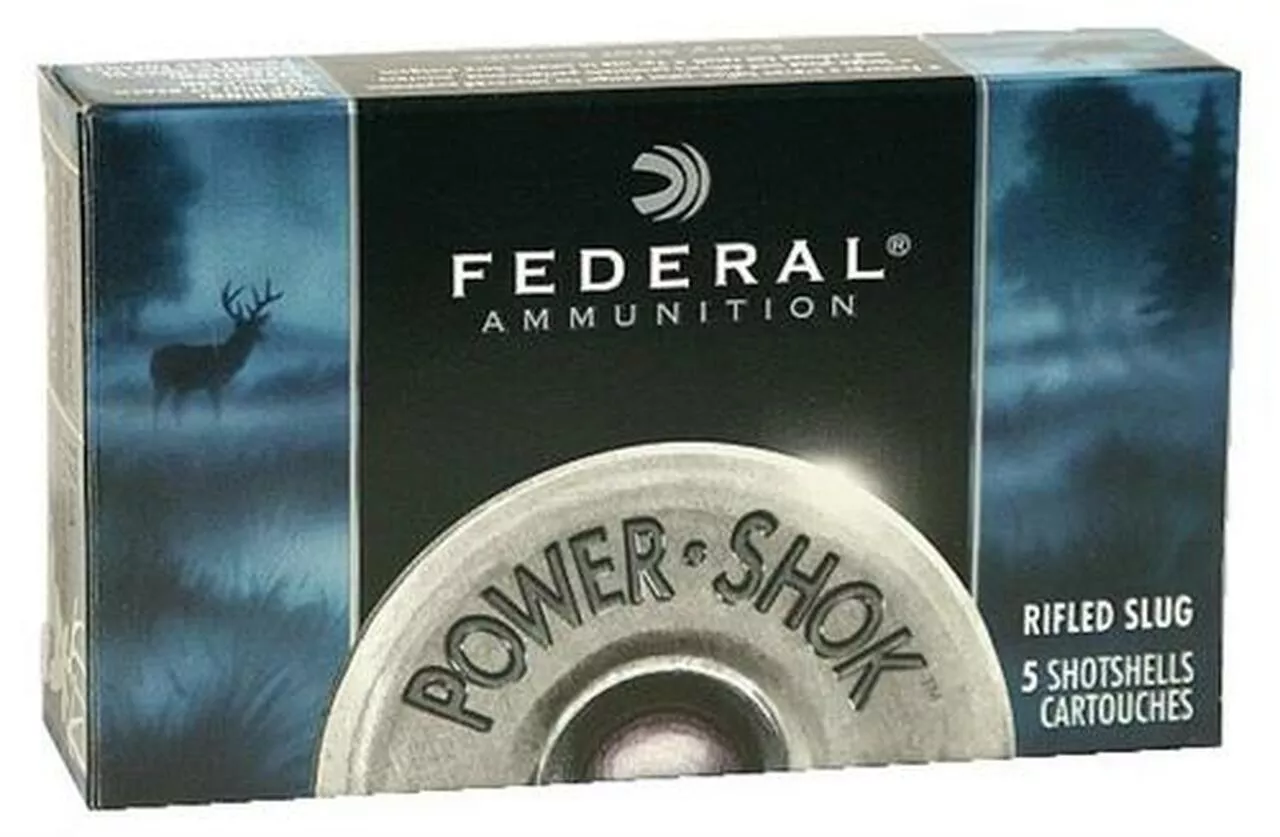 Federal Power-Shok Rifled Slug 16 GA, 2.75″, 7/8 oz, 5rd Box