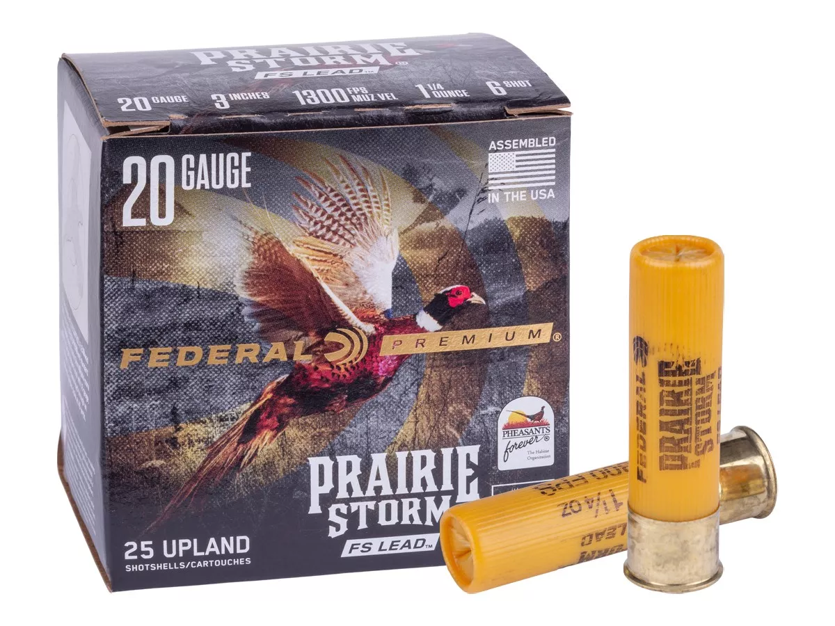 Federal Premium 20GA Prairie Storm FS 1 1/4oz, 6 Shot, 25ct