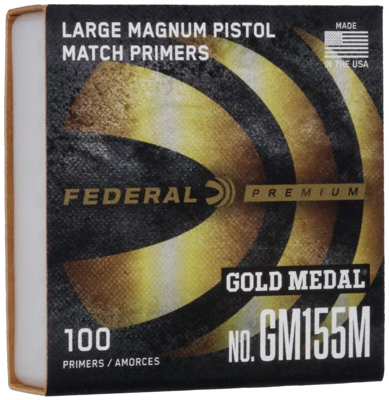 Federal Premium Gold Medal Large Pistol Magnum Match Primers #155M – Box of 1000