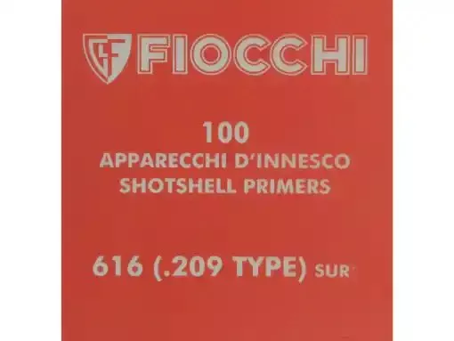 Fiocchi 209 Shotshell Primers – Box of 1000 | Reliable Ignition for Shotgun Reloading