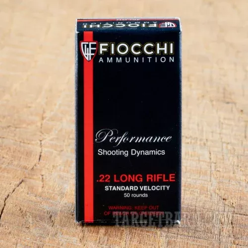 Fiocchi 22 LR Ammunition – 500 Rounds of 40 Grain LRN