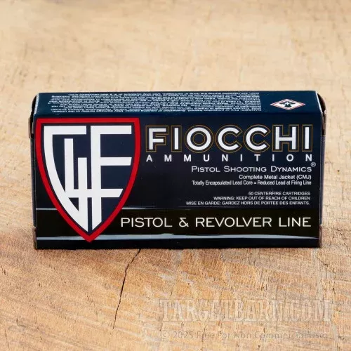Fiocchi 9mm Luger Ammunition – 1000 Rounds of 115 Grain CMJ