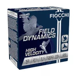 Fiocchi Ammunition 12ga 2-3/4″ High Velocity #7.5 Shot 1-1/4oz 250rd Case