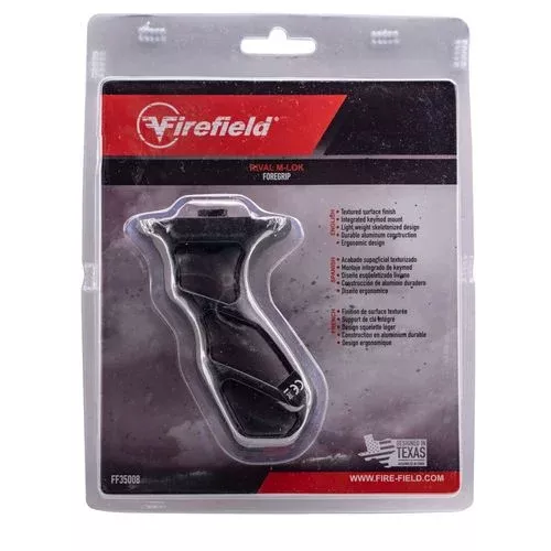 Firefield FF35008 RivalTactical Foregrip M-LOK Textured Aluminum Black Matte