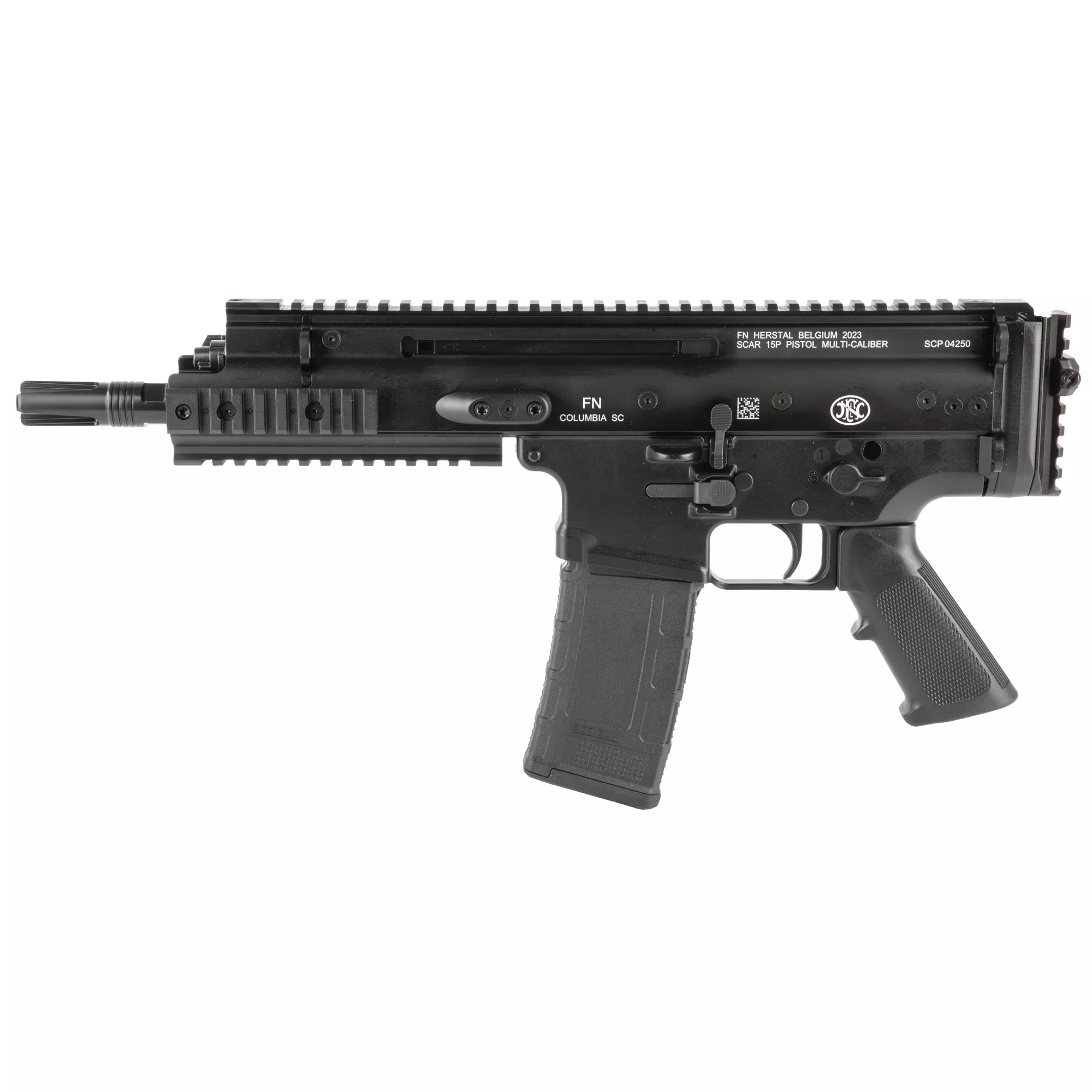 FN 38101242 SCAR 15P 300 Blackout 30+1 7.50” Black Chrome Lined Steel Barrel, Black Anodized Aluminum Picatinny Rail Receiver, Black Polymer Grip, Ambidextrous