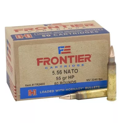 Frontier Cartridge 5.56mm NATO Ammo 55 Grain HP Match Box of 50