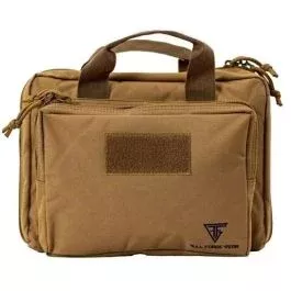 Full Forge Gear Cat-2 Double Pistol Case – Tan | 12″x10″