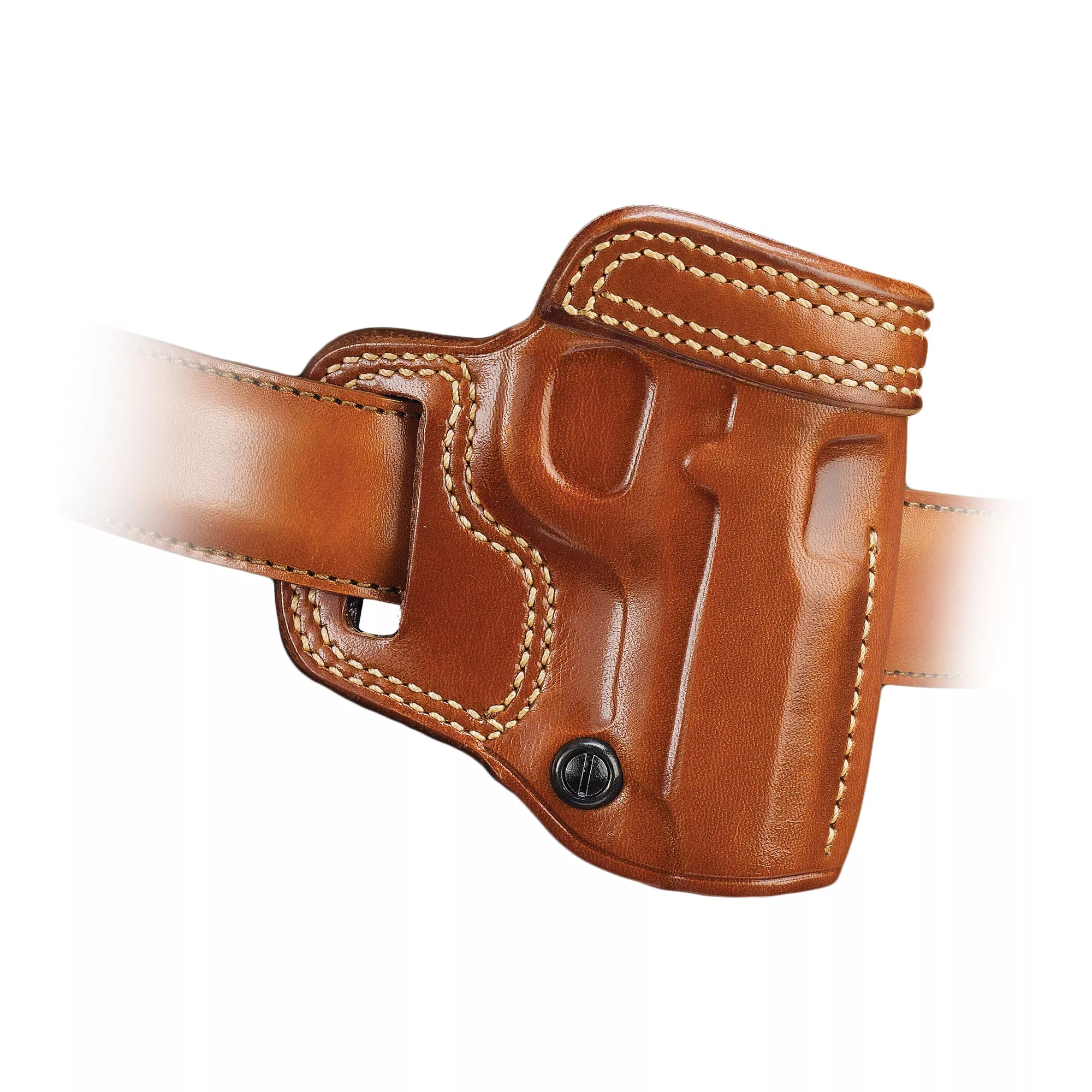 Galco AV266 Avenger OWB Tan Leather Belt Slide Fits 4-4.25” 1911