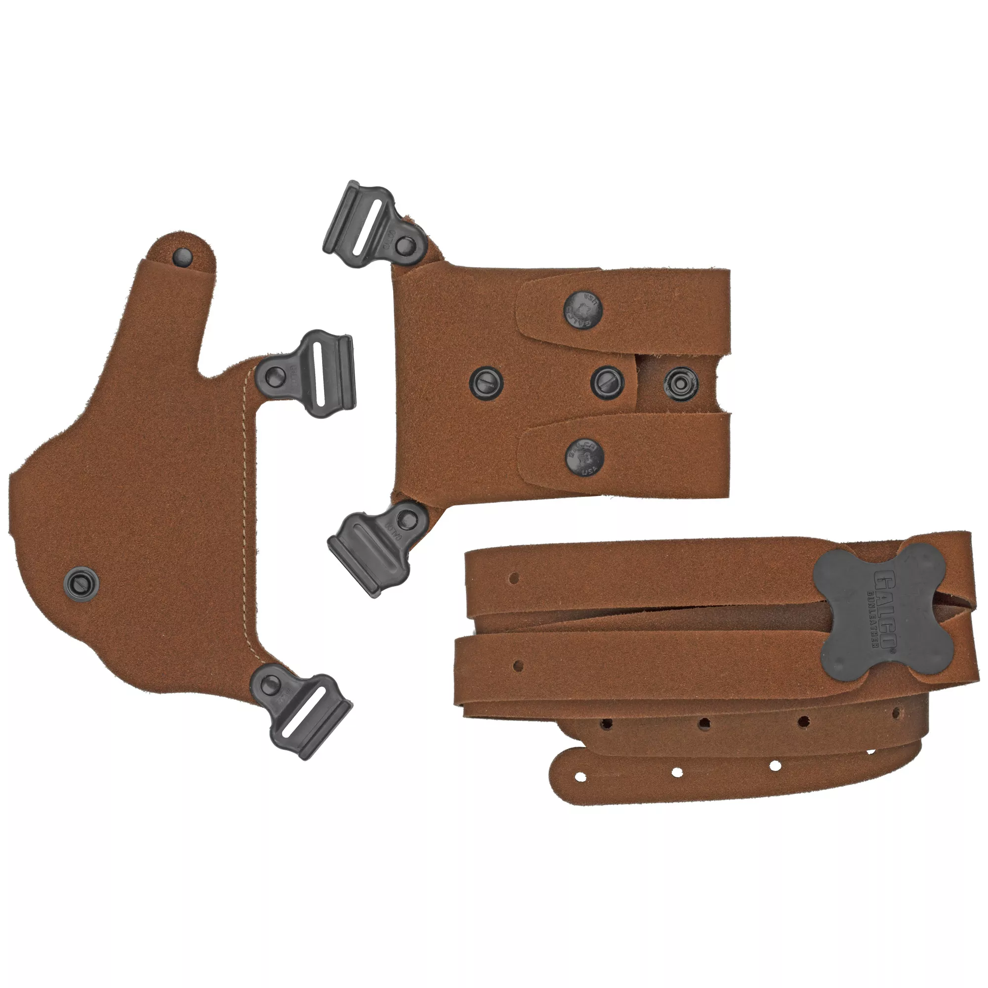 Galco CL2652 Classic Lite 2.0 Shoulder System Size Fits Chest Up To 56” Natural Leather Shoulder Fits S&W M&P Shield Fits S&W M&P Shield Plus Fits S&W M&P Shield 2.0 Right Hand