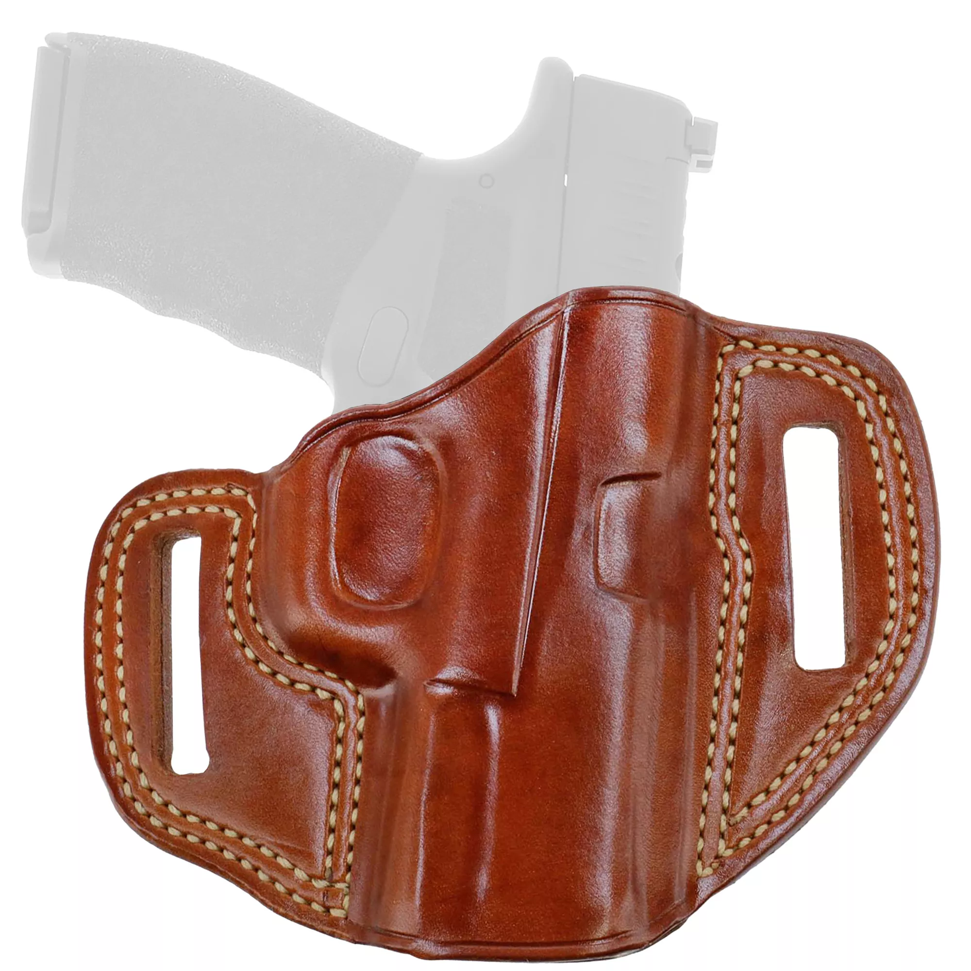 Galco CM876 Combat Master OWB Tan Leather Belt Slide Fits Springfield Hellcat Pro Right Hand
