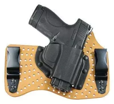 Galco KA652 KingTuk Air Natural Leather Backing w/Black Kydex Holster IWB S&W M&P Shield 9,40 Right Hand