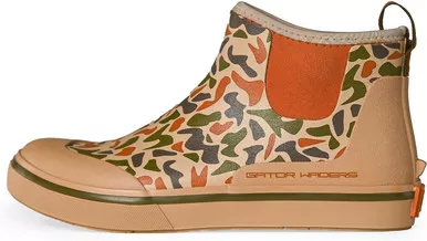 Gator Waders Men's Waterproof Camp Boots Old School Camo 12