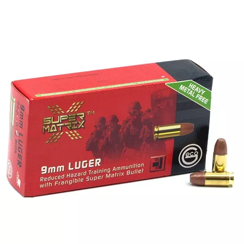 Geco Super Matrix 9mm 94gr Lead Free Frangible Target Ammunition 500rd Case #19439