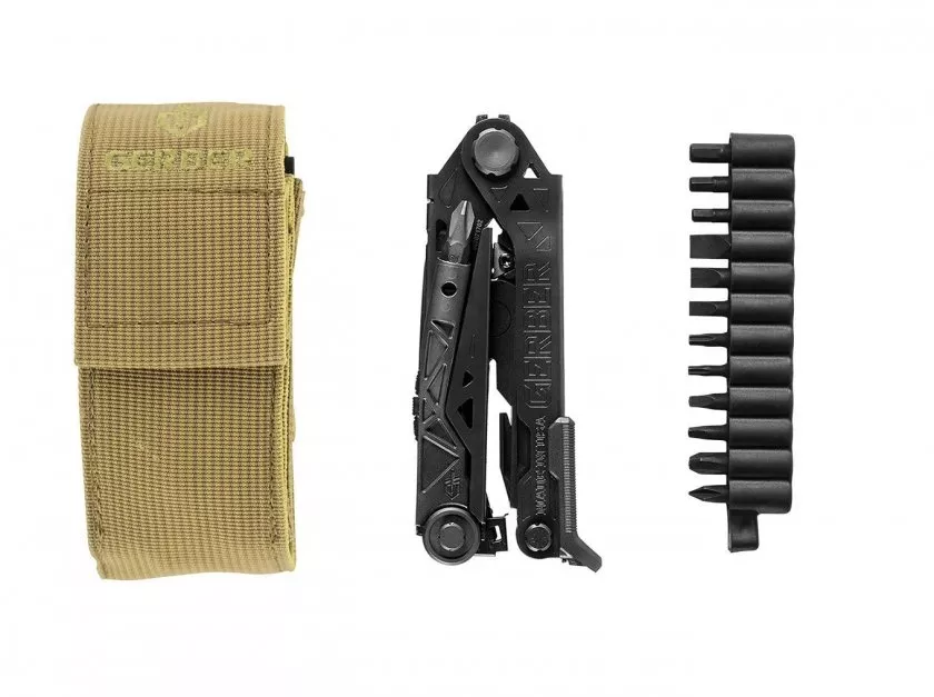 Gerber Center-Drive multifunction pliers black with bits nylon case