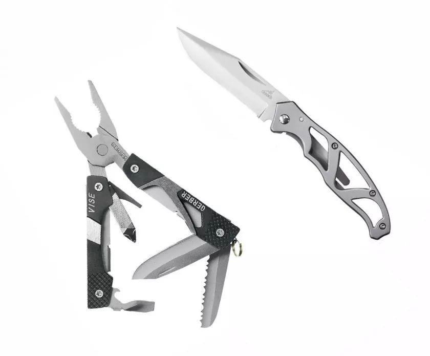 Gerber Vise pliers and Gerber Mini-Paraframe knife set