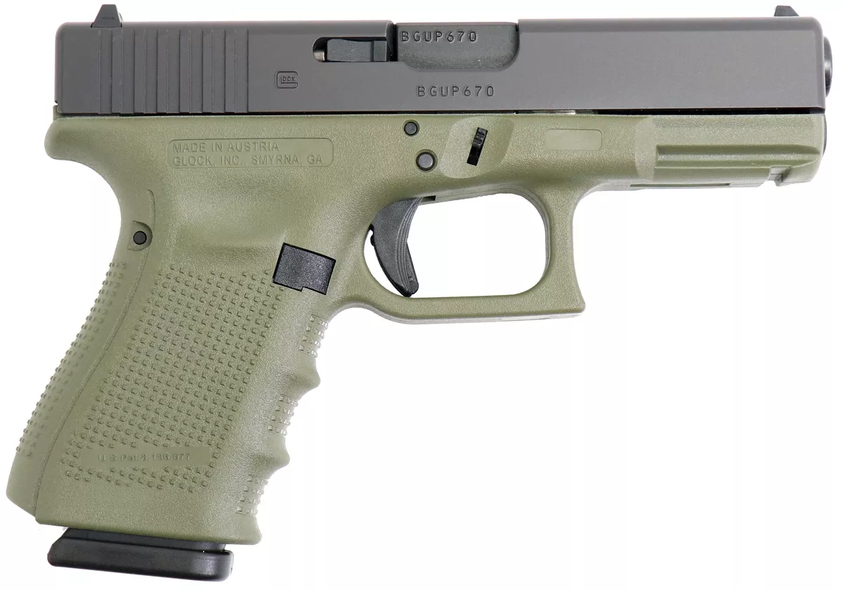 Glock 19 Gen4 Battlefield Green 9mm Pistol