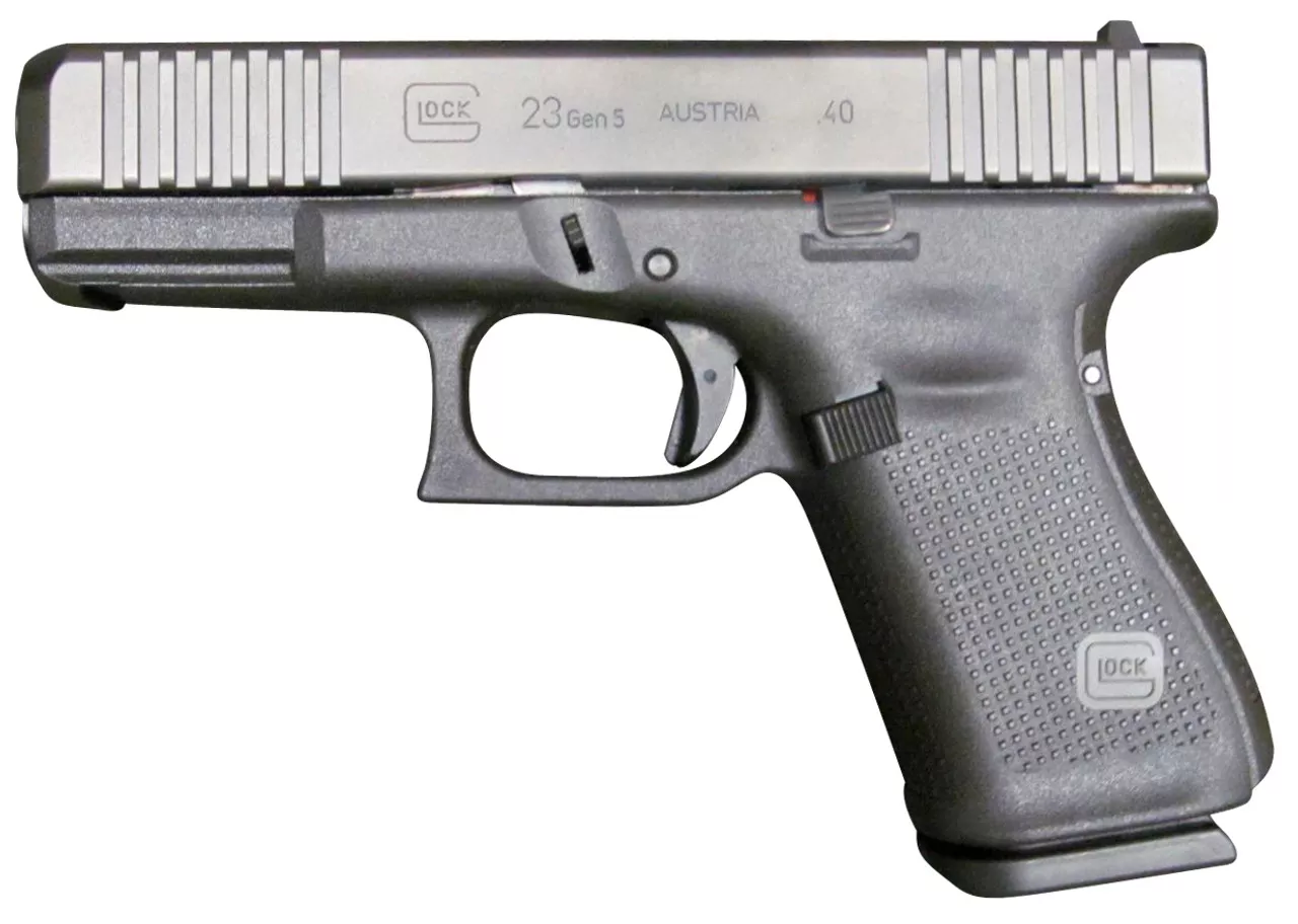 Glock 23 Gen5 .40 S&W, 4.02″ GMB, Fixed Sights, Black, 10rd