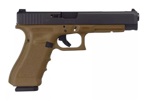 Glock 34 Gen4 Flat Dark Earth 9mm Pistol, Competition Model