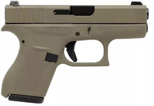 GLOCK 42 .380 ACP 3.25 Night Sights 6RD Flat Dark Earth CERAKOT