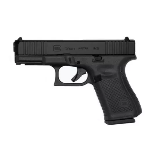 Glock G19 Gen 5 9mm Pistol, Black – PA195S203