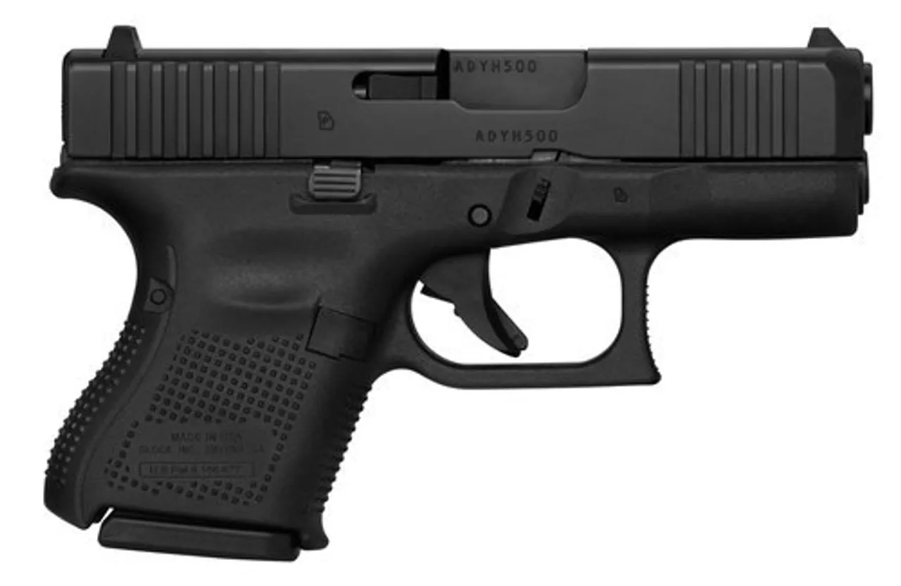 Glock G26 Gen5 9mm, 3.43″ Barrel, Fixed Sights, 10rd
