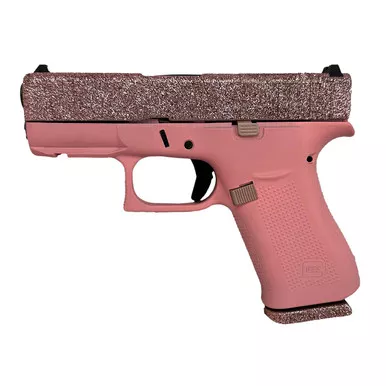 Glock G43X MOS Sub-Compact 9mm 3.41″ Glamour Mock Up Pink Cerakote