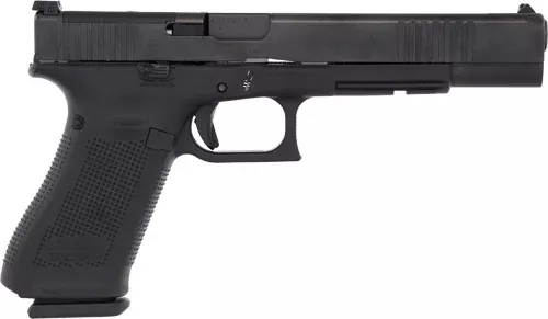 Glock PA163S103MOS G17L Gen5 MOS Full Size Frame 9mm Luger 17+1 6.02″ Black Long Barrel, Black MOS Cut/Serrated Steel Slide, Black Polymer Frame w/Picatinny Rail, Black Textured Grip