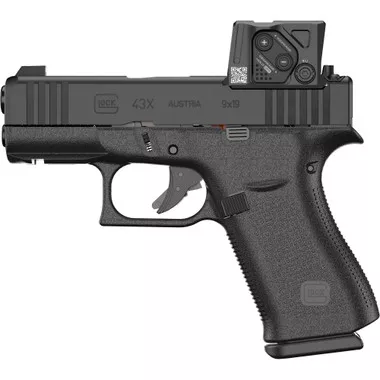 Glock PX4350B01FRMOS8A4 43X MOS 9mm Pistol Aimpoint COA 10-Round Magazines