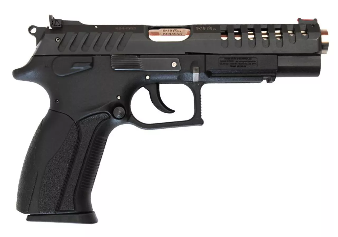 Grand Power X-Caliber SA/DA 9mm 5″, Blk Poly Grip Blk, 15 rd