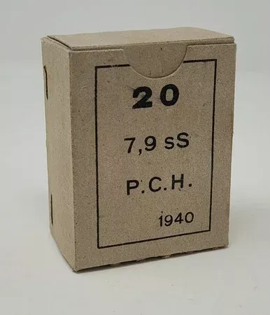 Greek 1940’s Surplus 8mm Mauser Ammunition AM8001X 198 Grain Lead Core Full Metal Jacket *Repackaged* 20 Rounds