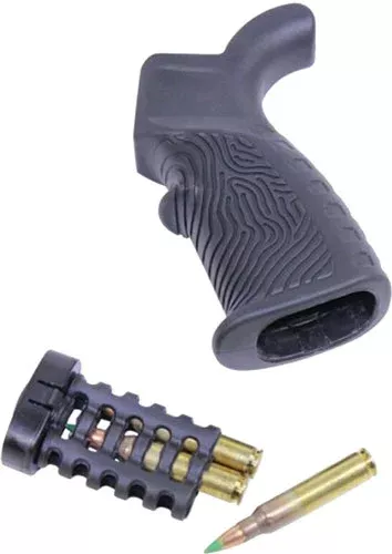 GUNTEC AR15 T37 PISTOL GRIP RUBBER OVERMOLD BLACK