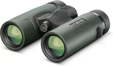 Hawke Nature-Trek 10x32 Binoculars Water/Fog Proof Rubber Body Green -USED