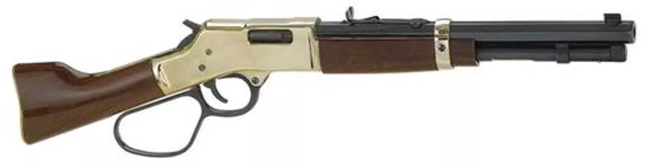 Henry Mare’s Leg Large Loop Lever .357 Caliber 12″ Blued Octogan Barrel, Hardened Brass Receiver, Walnut Stock 5 Round