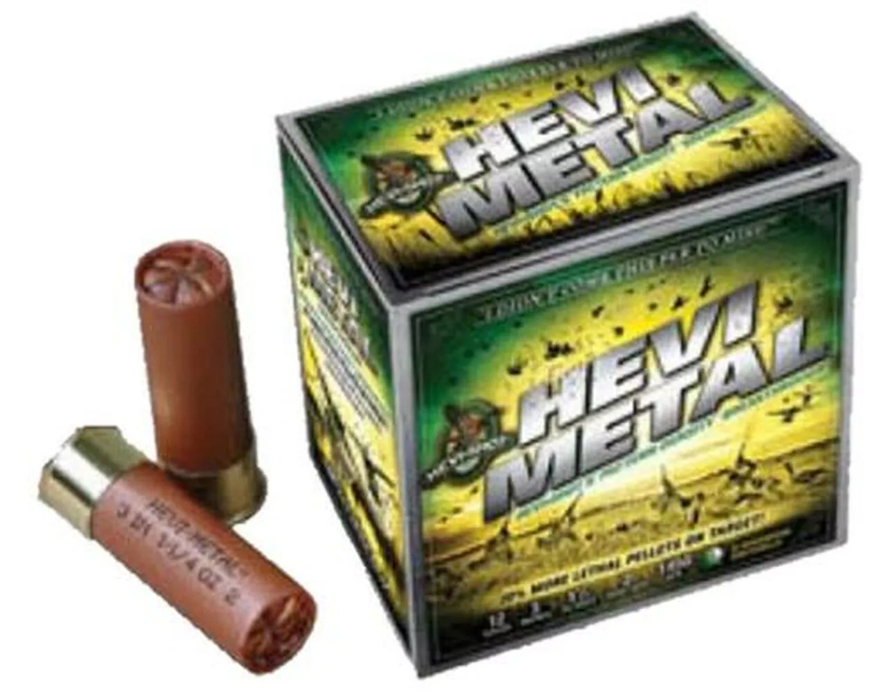 HEVI-Shot Hevi-Metal Waterfowl 12 Ga, 3″, 1-1/4oz, 4 Shot, 25rd/Box