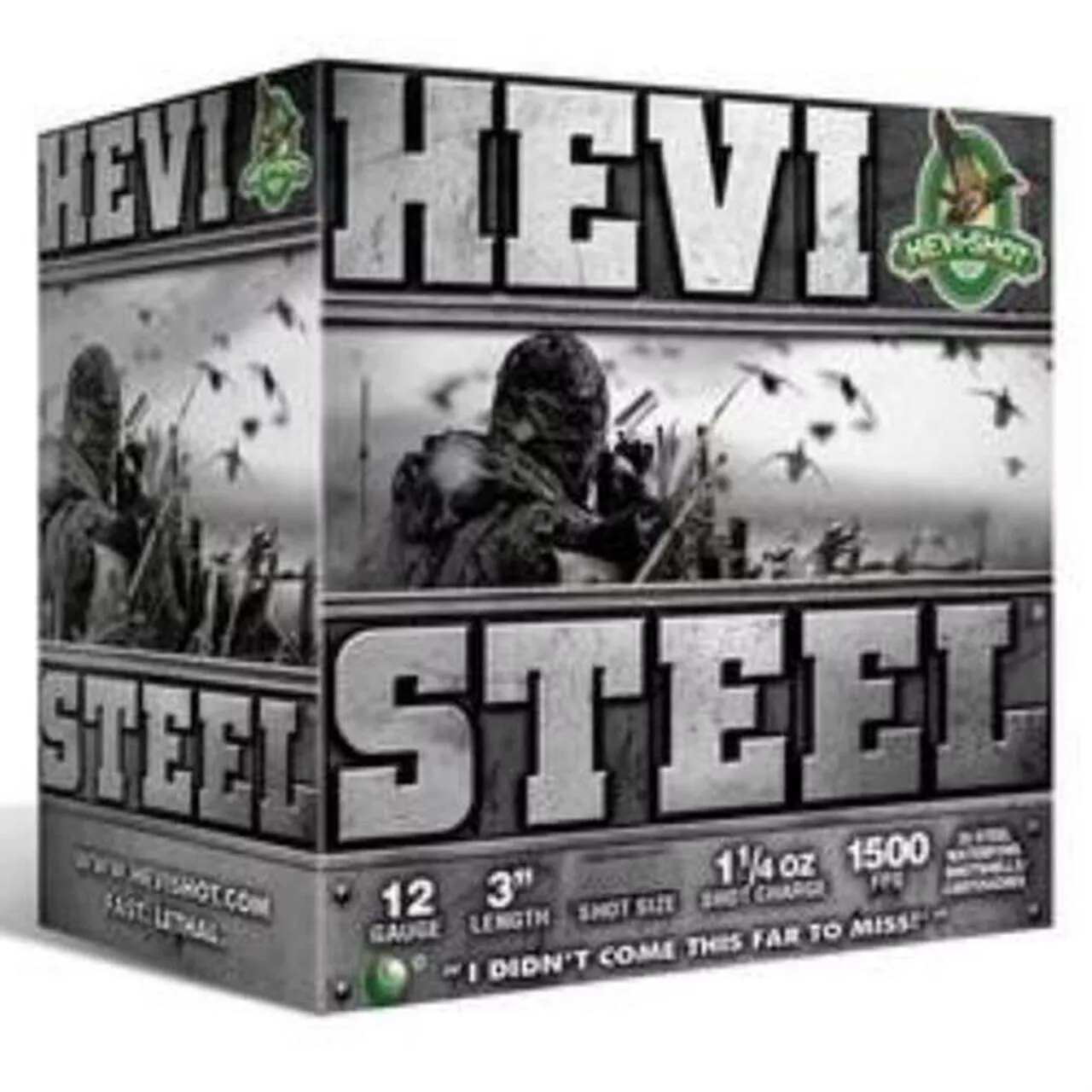 HEVI-Shot Hevi-Steel 12 Ga, 3″, 2 Shot, 25rd/Box