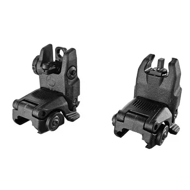 Hi-Viz Folding AR-15 Backup Sight Set with Tritium