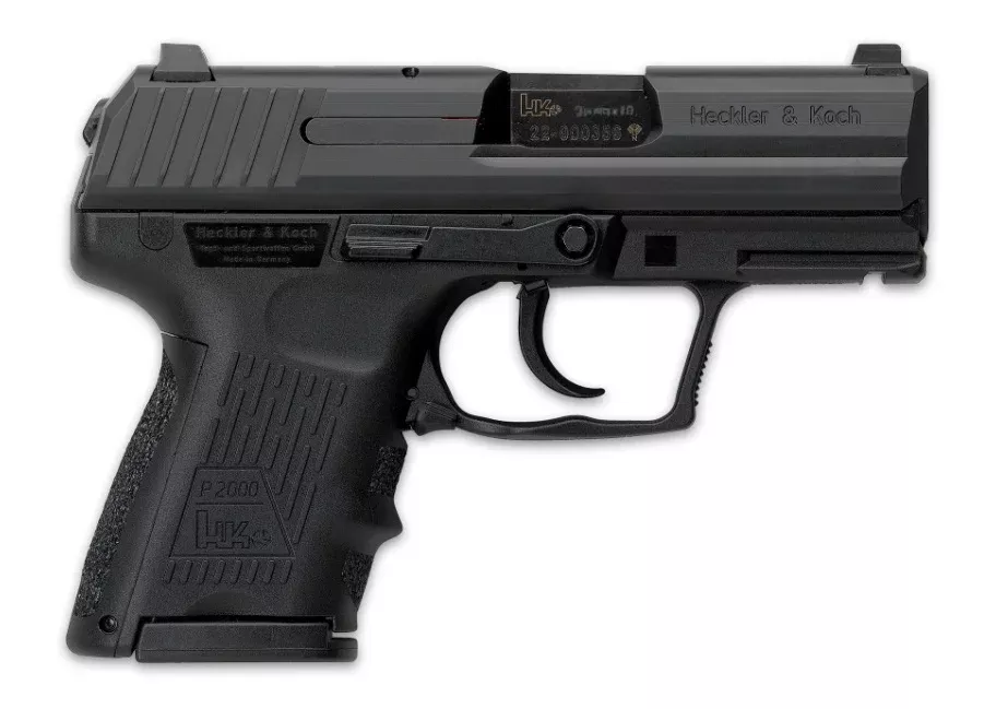 HK 81000056 P2000 SK V3 Sub-Compact Frame 9mm Luger 10+1, 3.26″ Black Steel Barrel, Serrated Steel Slide, Polymer Frame w/Picatinny Rail, Black Polymer Grip, Ambidextrous