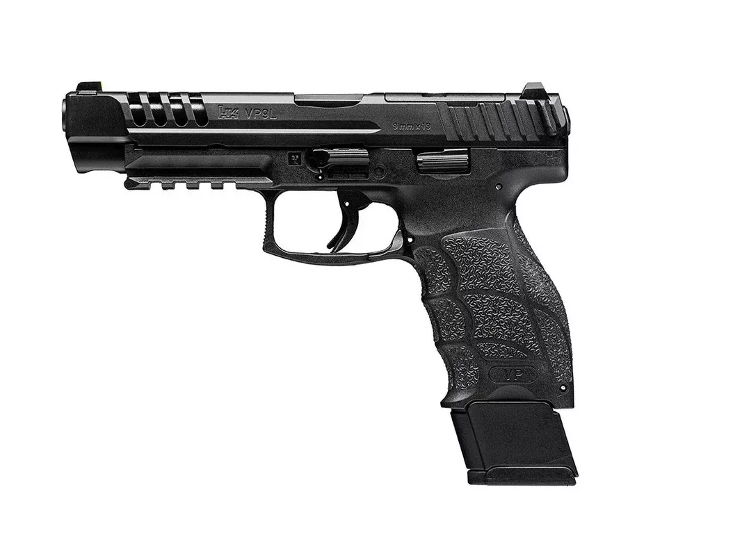 HK 81000593 VP9L Optic Ready 9mm Luger 5″ 10+1 (2) Black Black Steel Slide Black Interchangeable Backstrap Grip