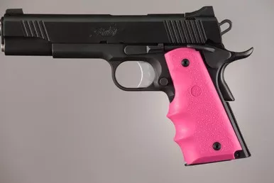 Hogue 1911 Rubber Grips Pink