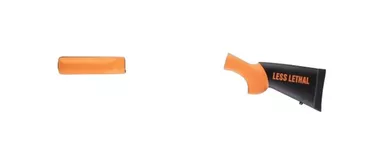 Hogue Less Lethal Orange OverMolded Shotgun Stock 12 Gauge Remington 870 With Forend and 12" L.O.P