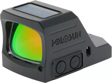 Holosun HE407C-X3-GR, Green 2MOA Dot, 7075 Aluminum, Open, Solar
