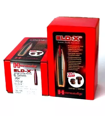 Hornady 6.5mm 143 gr ELD-X 100 Pack