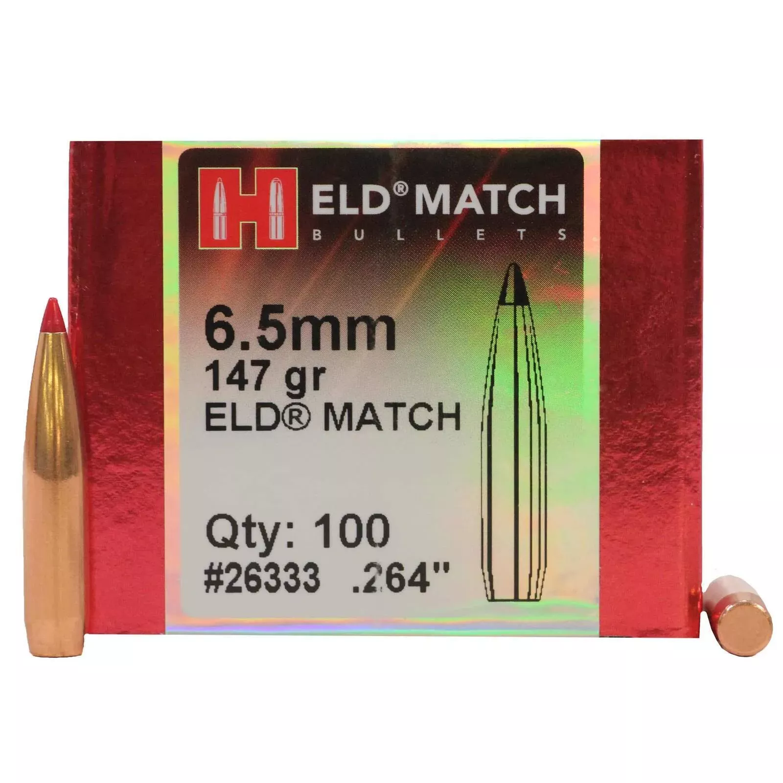 Hornady 6.5mm 147 gr ELD Match 100 Pack