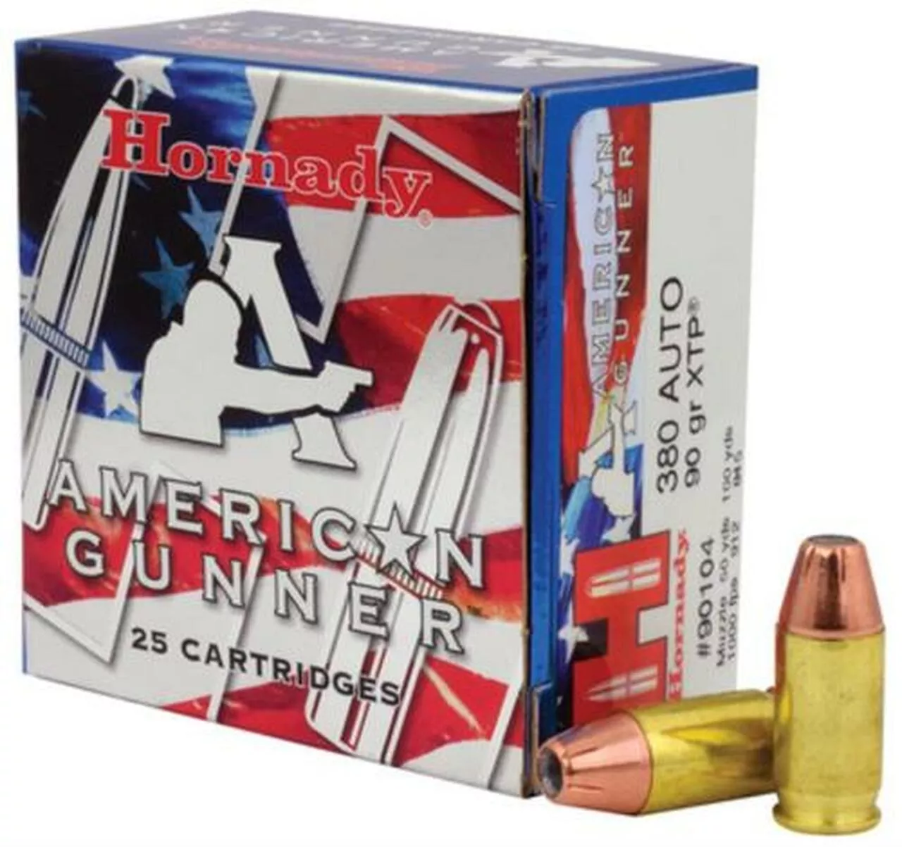 Hornady American Gunner .380 ACP 90gr, XTP, 25rd/Box