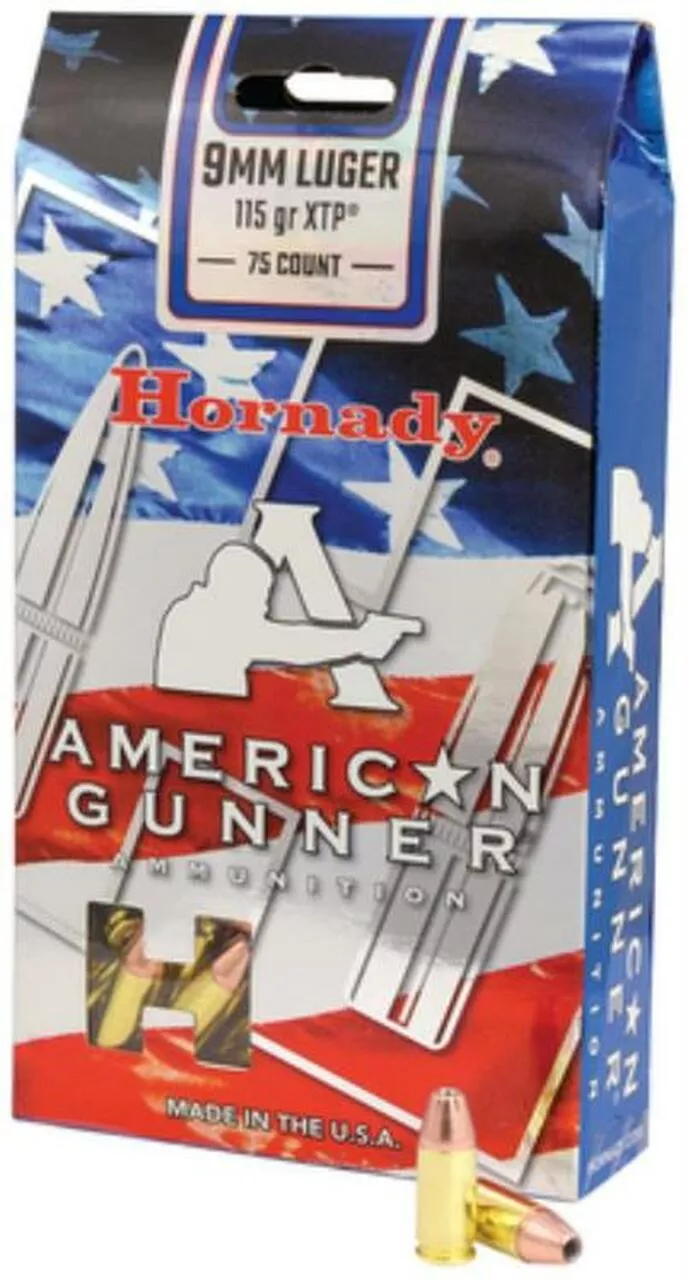 Hornady American Gunner Bulk Pack .380 Auto 90gr, XTP, 75rd/Box