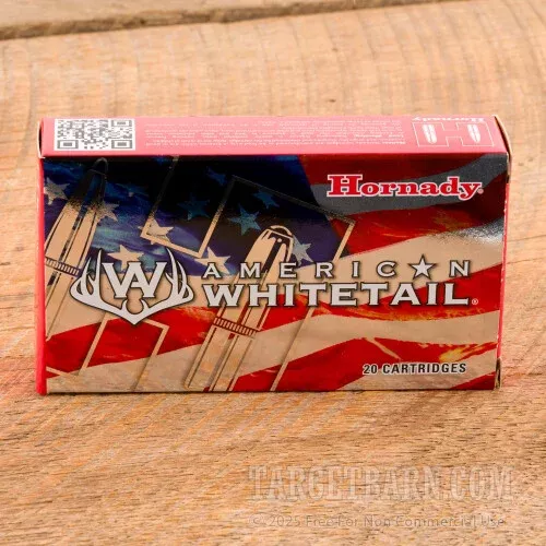 Hornady American Whitetail 308 Win Ammunition – 200 Rounds of 165 Grain InterLock