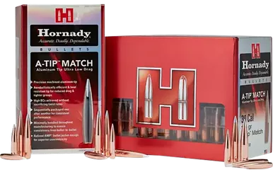 Hornady Bullets .375 Cal .375" 390gr A-Tip Match 25/Box