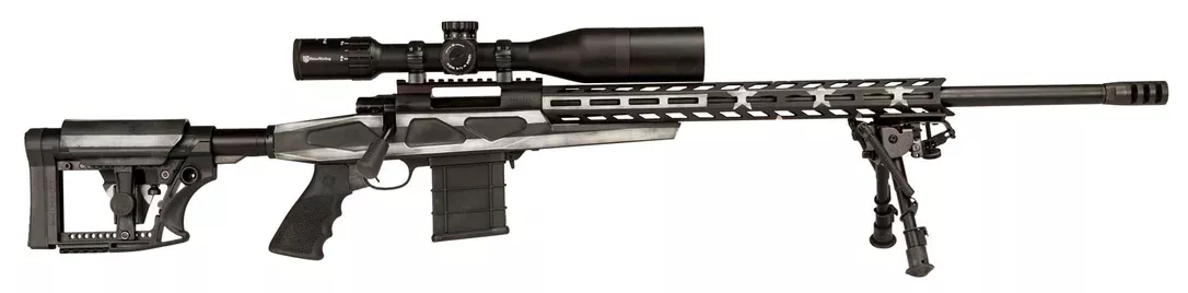 Howa American Flag Chassis Bolt 308 Win/7.62 NATO 26″ 10+1 6 Position Stock American Flag Grayscale Cerakote/Black