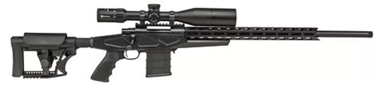 Howa APC .308 Win Scope Combo 20″ #6 Threaded Barrel, 4-16x50mm Nikko Stirling Scope, Mag Kit, Hogue Grip, LUTH-AR MBA-4 Stock, Black, 10rd