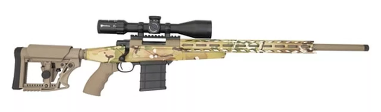 HOWA APC 6.5 Creedmoor 24″ Barrel 4-16×50 Scope Combo, Mag Kit, Aluminum Chassis, Multicam